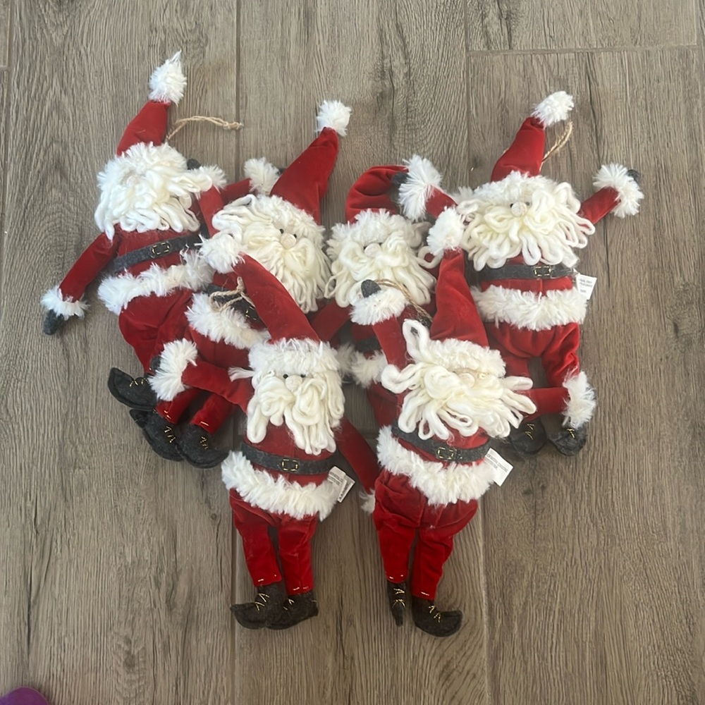 Pottery Barn Kids Plush Santa Ornamental